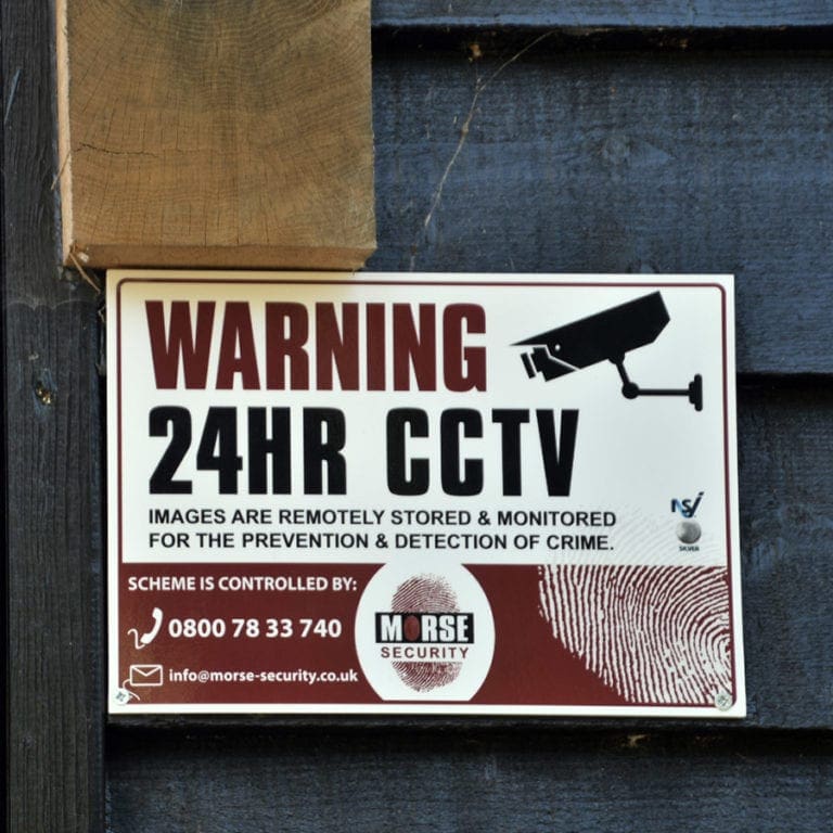 CCTV Signs Poly A4